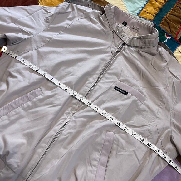 Vintage Members Only Beige Tan Full Zip Jacket Large - Picture 5 of 6